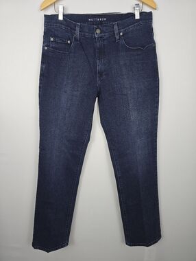 Mott & Bow Staple Dynamic Stretch Dark Indigo Straight Leg Jeans 35 x 32